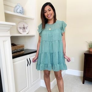 Green Flowy Dress